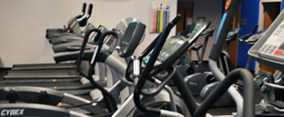 Treadmills in Daytona State College's fitness center.